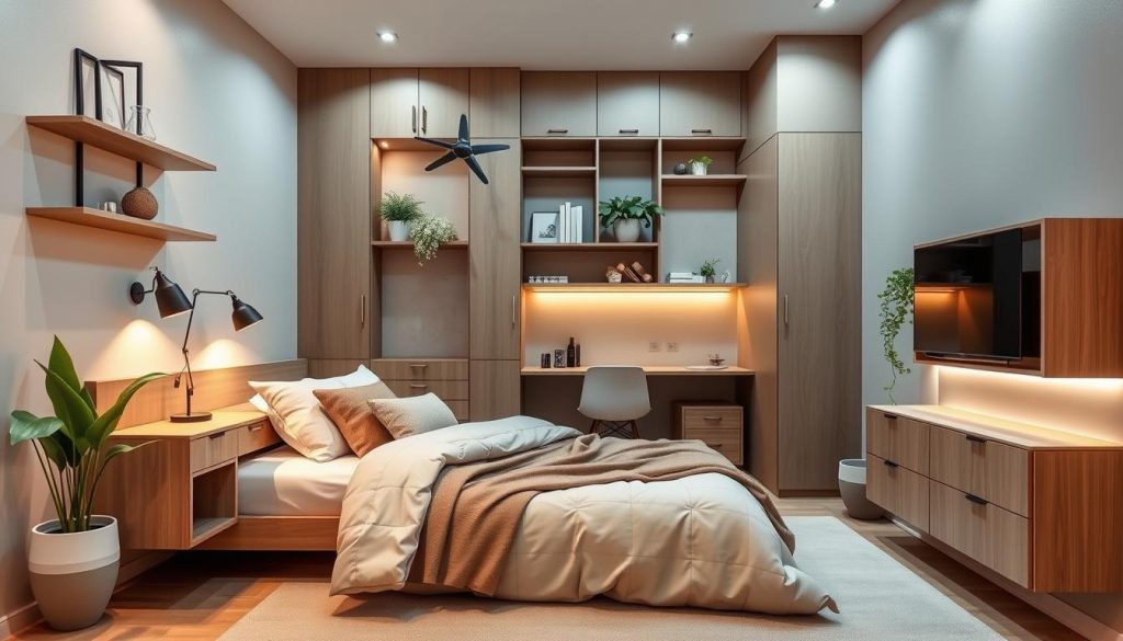 compact bedroom design