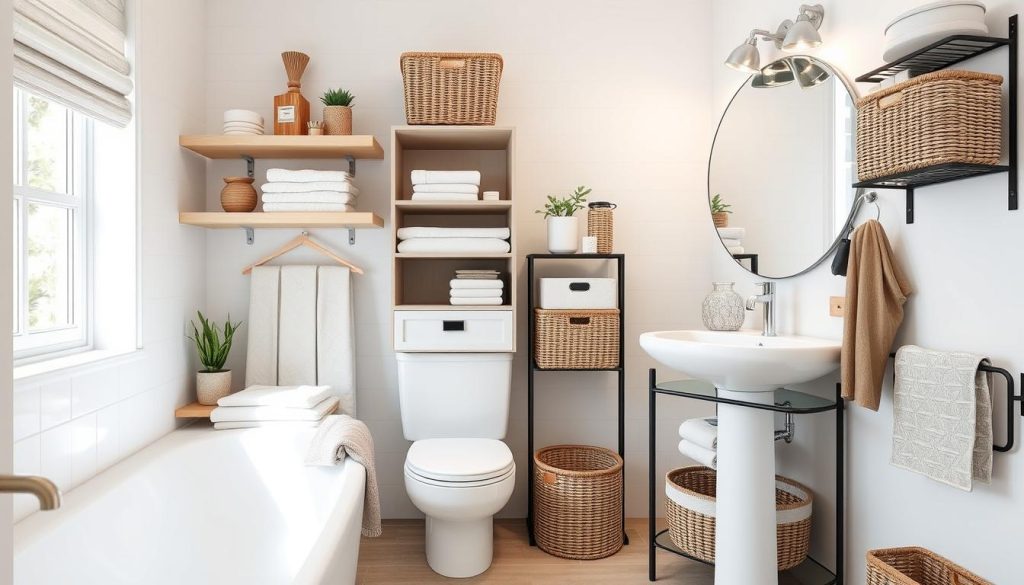 creative small bathroom storage