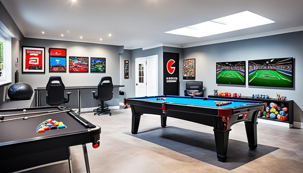 game room furniture layout