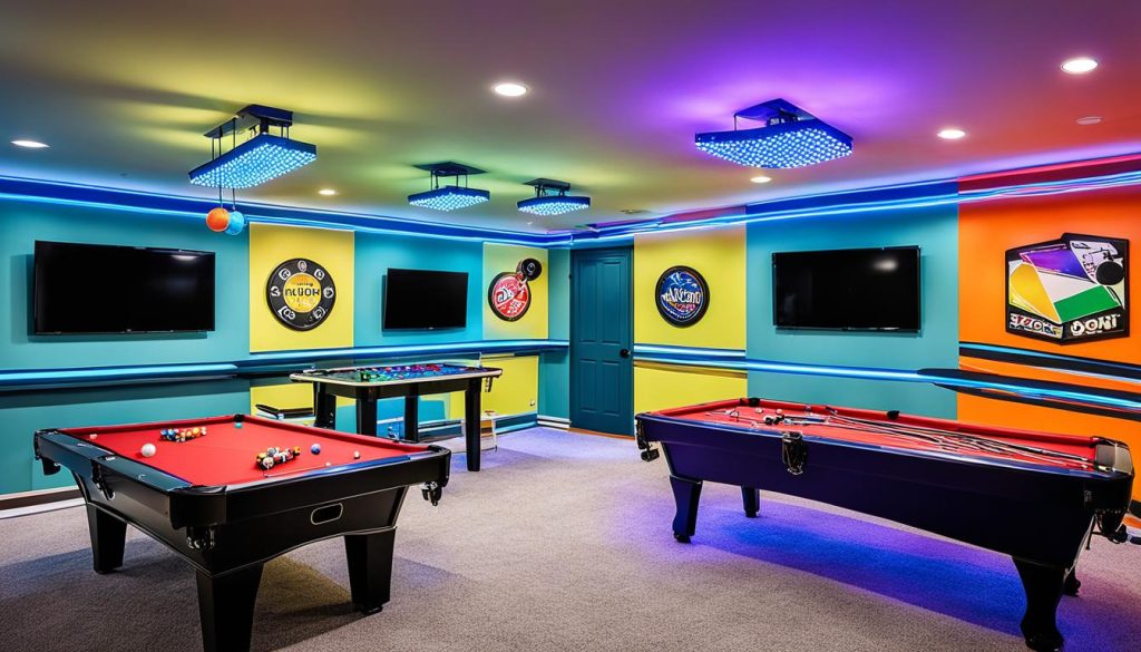 game room lighting ideas