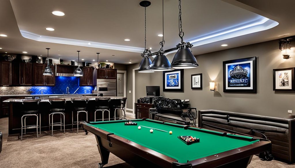 game room lighting options