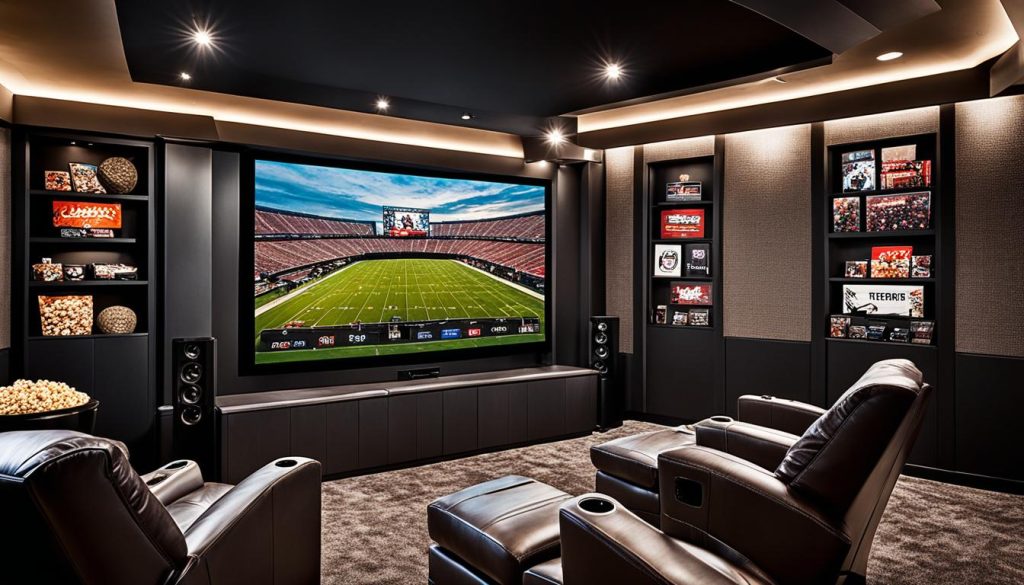 home theater man cave setup