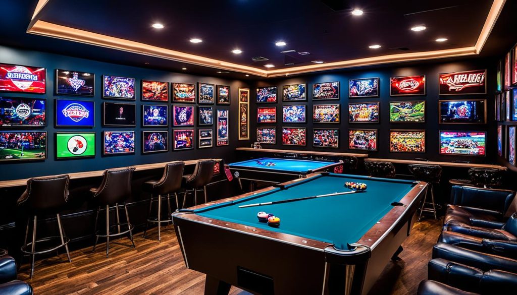 man cave game room