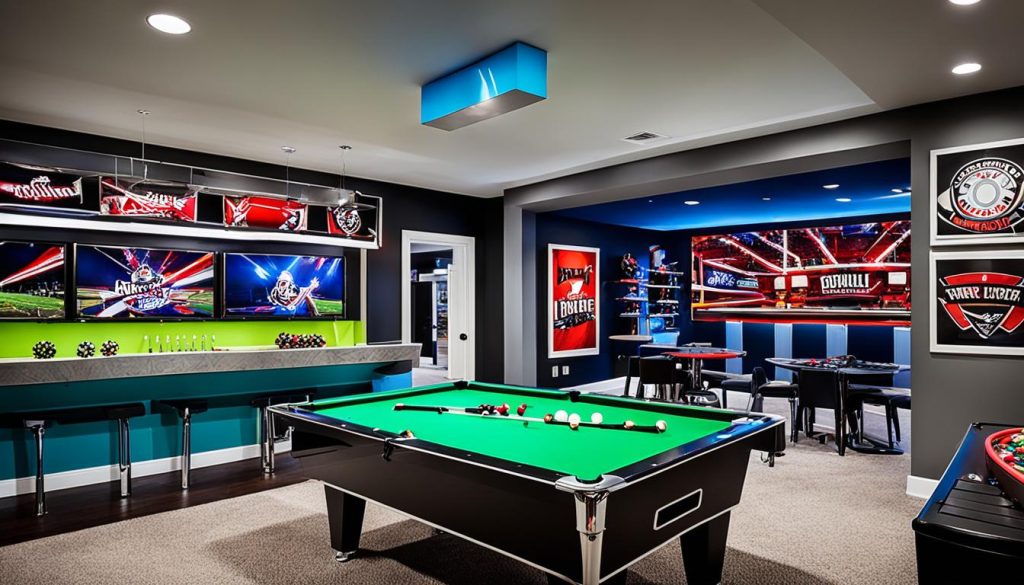 man cave game room