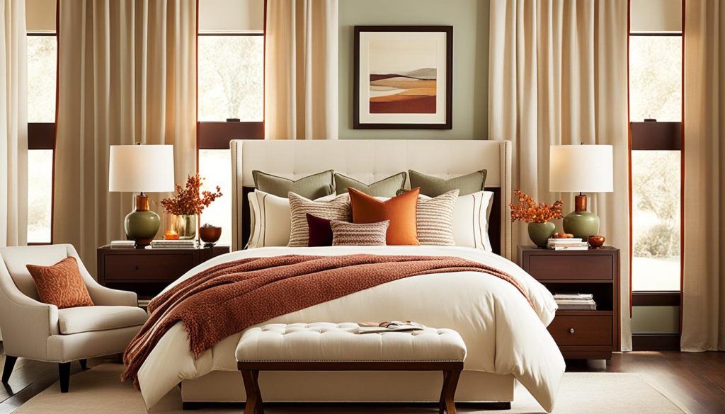 warm color palettes for bedrooms