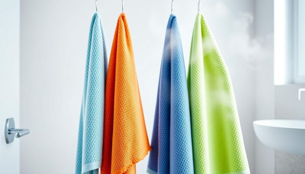 Antimicrobial towels with moisture-wicking technology