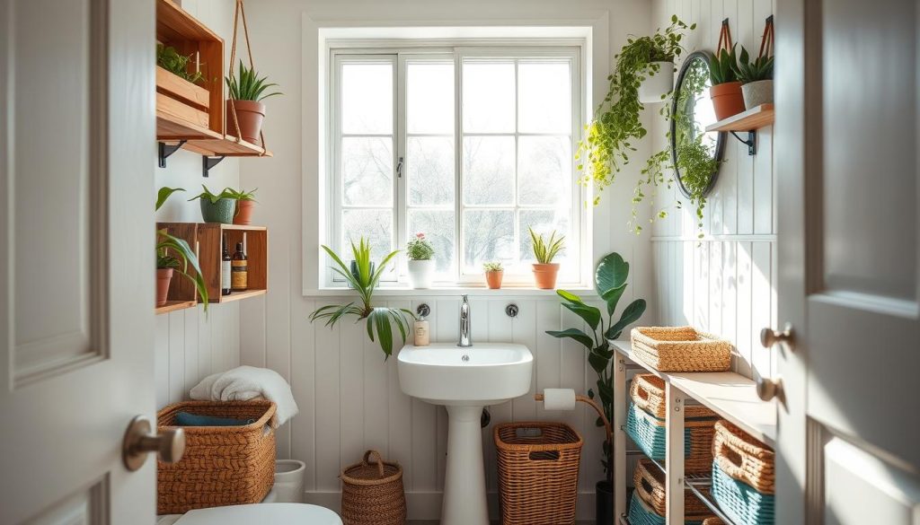 Budget-friendly bathroom organization