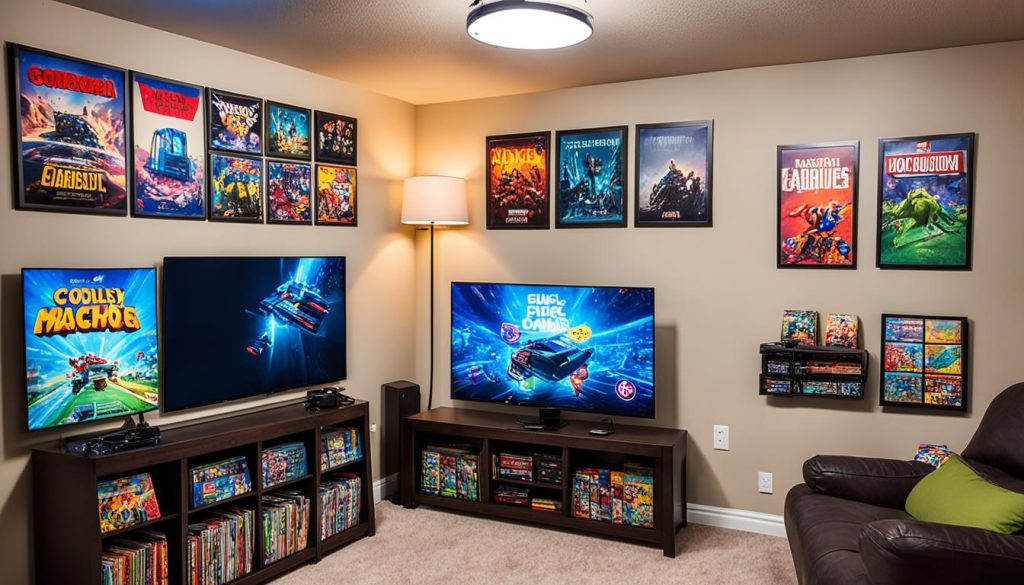 Budget-friendly game room setup