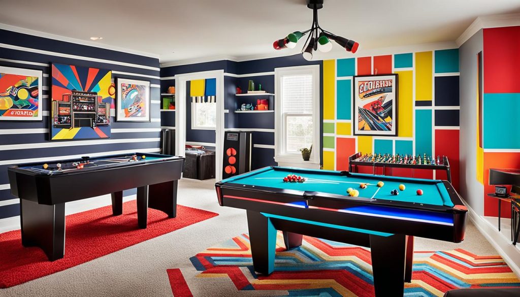 Color schemes for game rooms