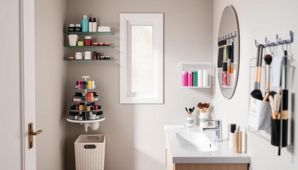 Creative bathroom storage ideas for makeup