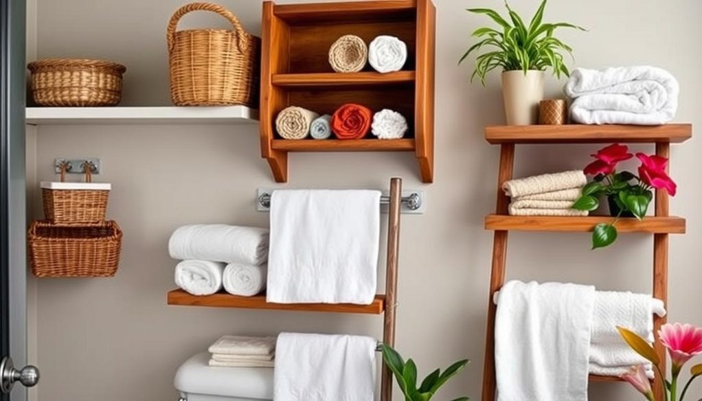 Creative bathroom storage ideas for towels