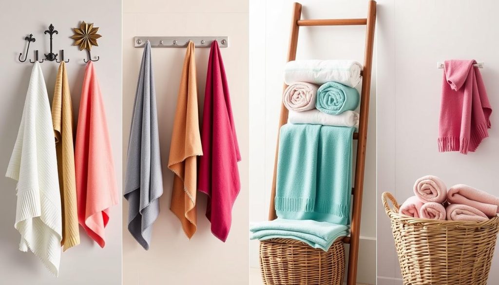 Creative towel display ideas for bathroom decor