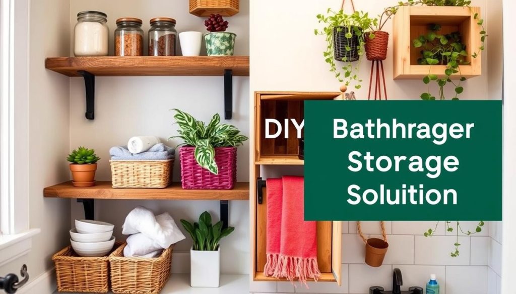 DIY bathroom decor cheap storage ideas