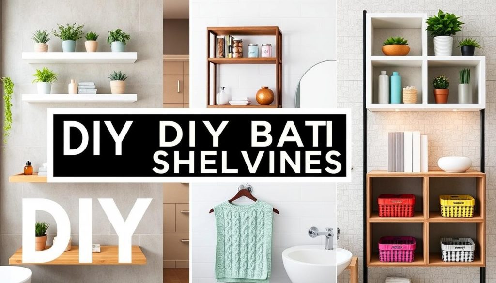 DIY bathroom shelving ideas