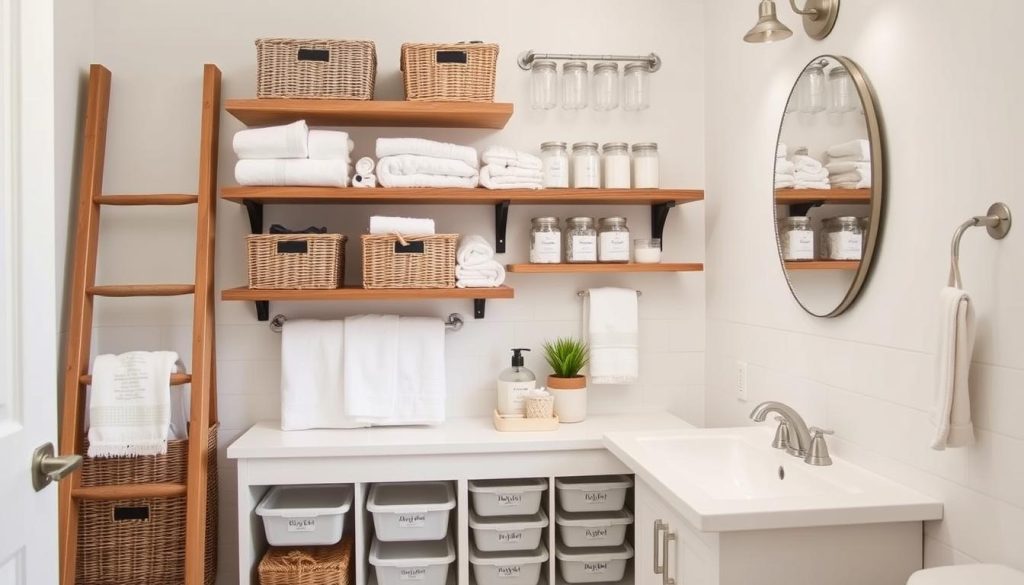 DIY bathroom storage solutions