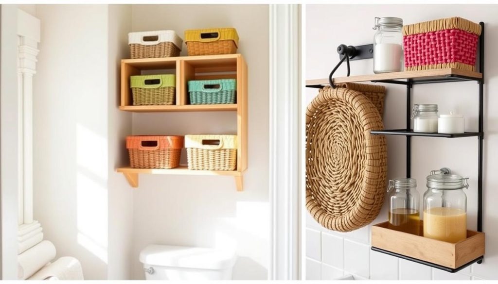 DIY bathroom storage solutions