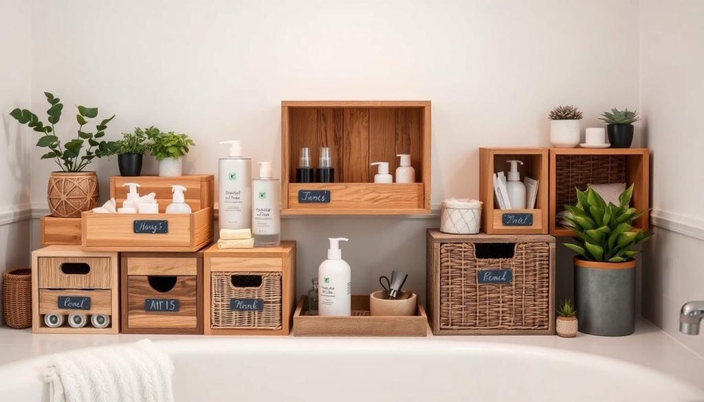 DIY storage box ideas for bathroom organization