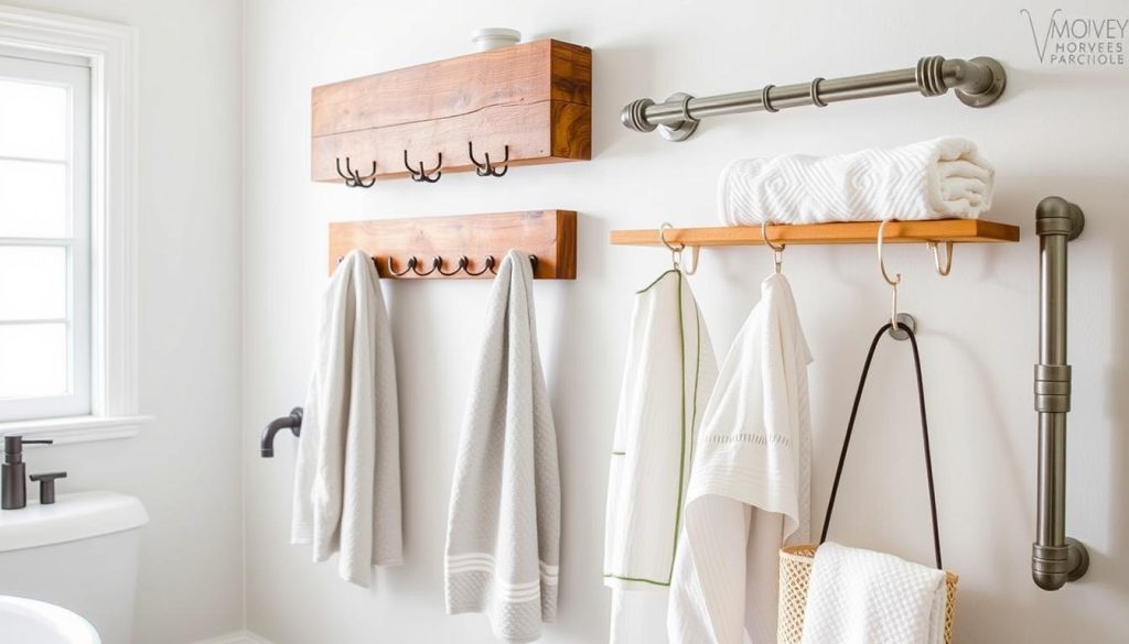 DIY towel racks