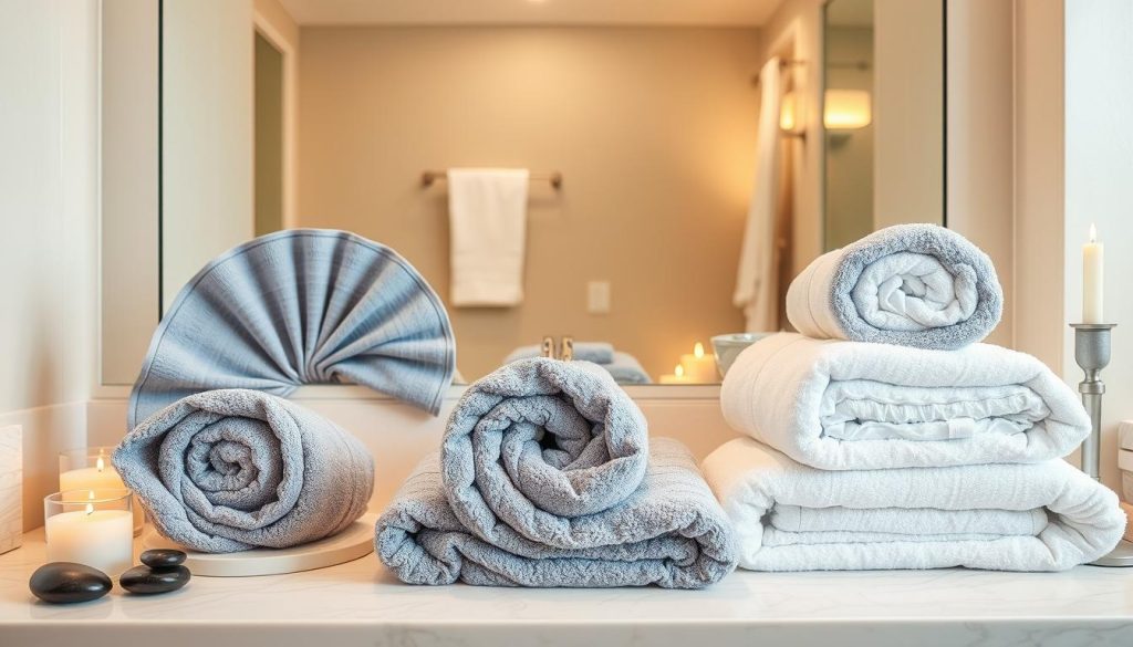 Decorative towel folding techniques