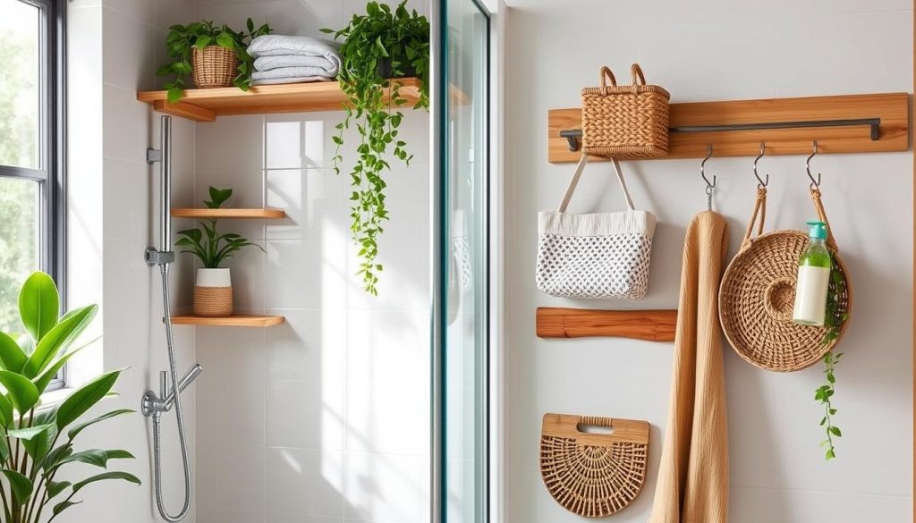 Eco-friendly shower storage options