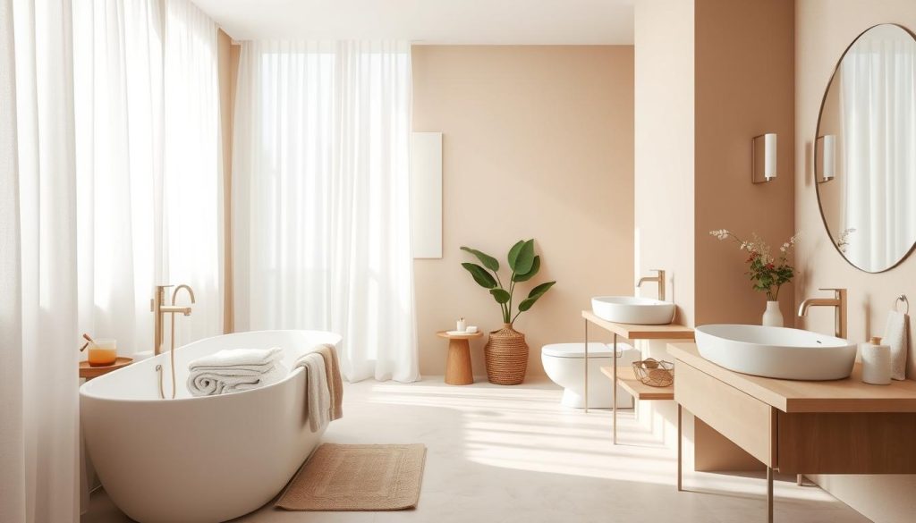 Harmonious bathroom color schemes