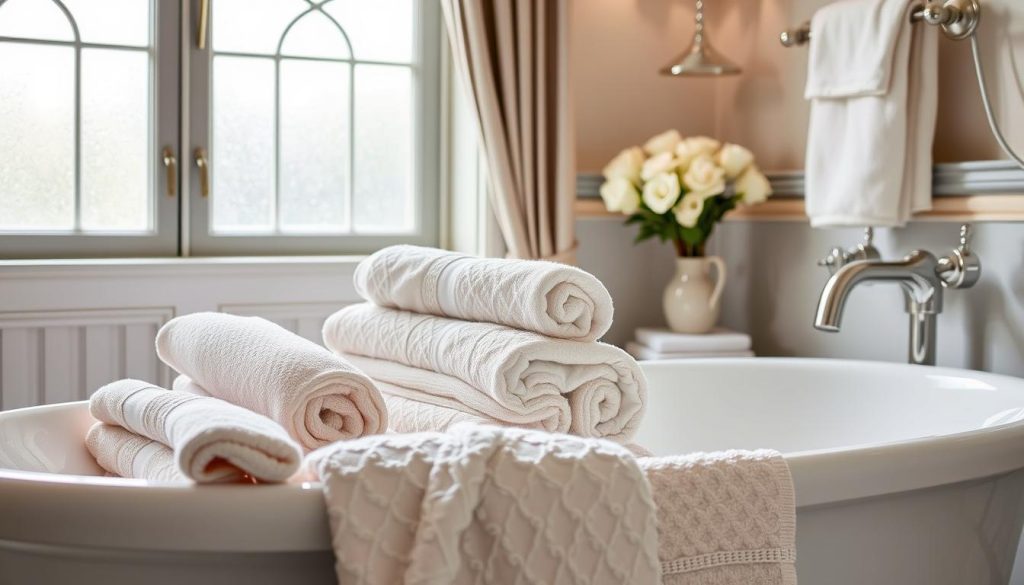 High-end bath linens