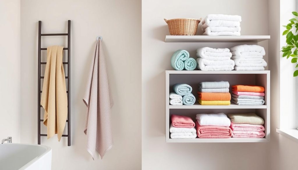 Innovative towel storage ideas