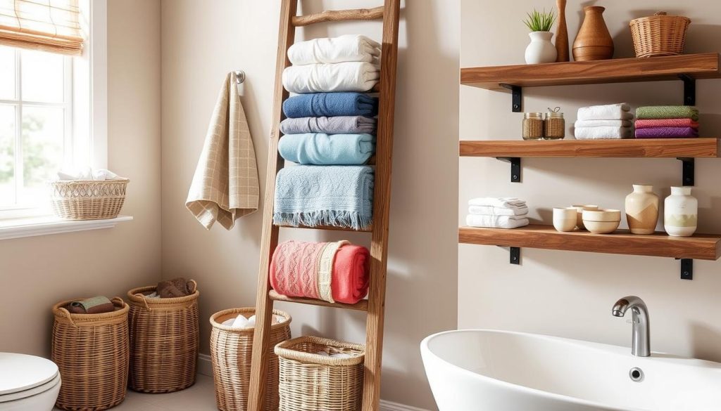 Innovative towel storage ideas