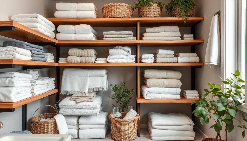 Linen storage tips for towel folding