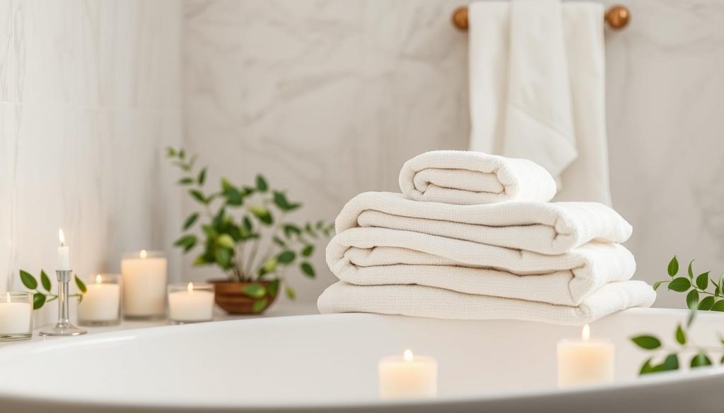 Luxury spa towels