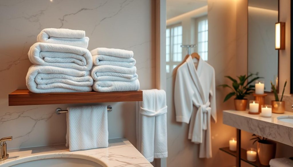 Luxury towel display techniques