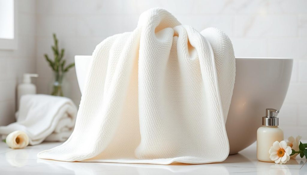 Microfiber towels for sensitive skin care