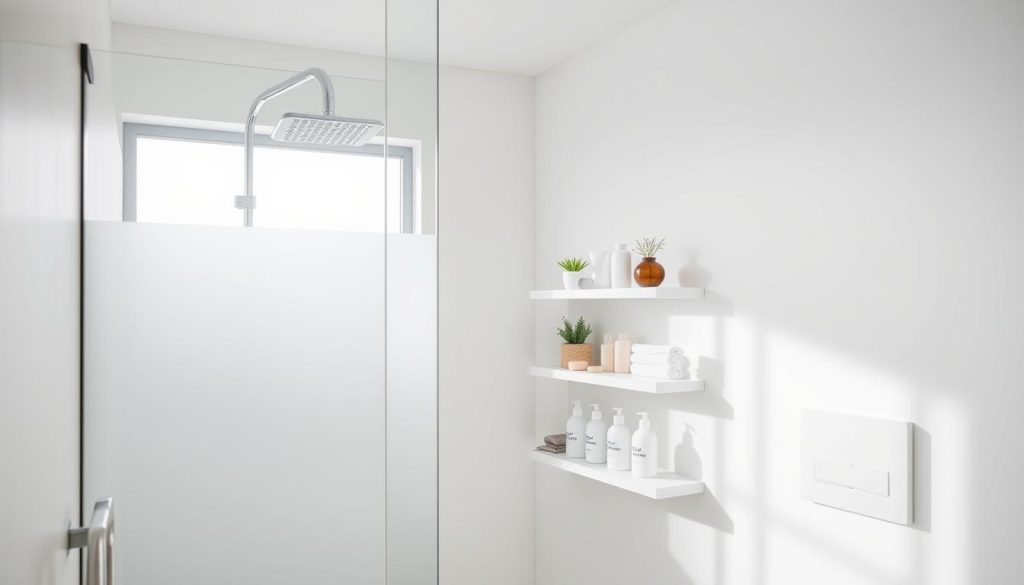 Minimalist bathroom storage