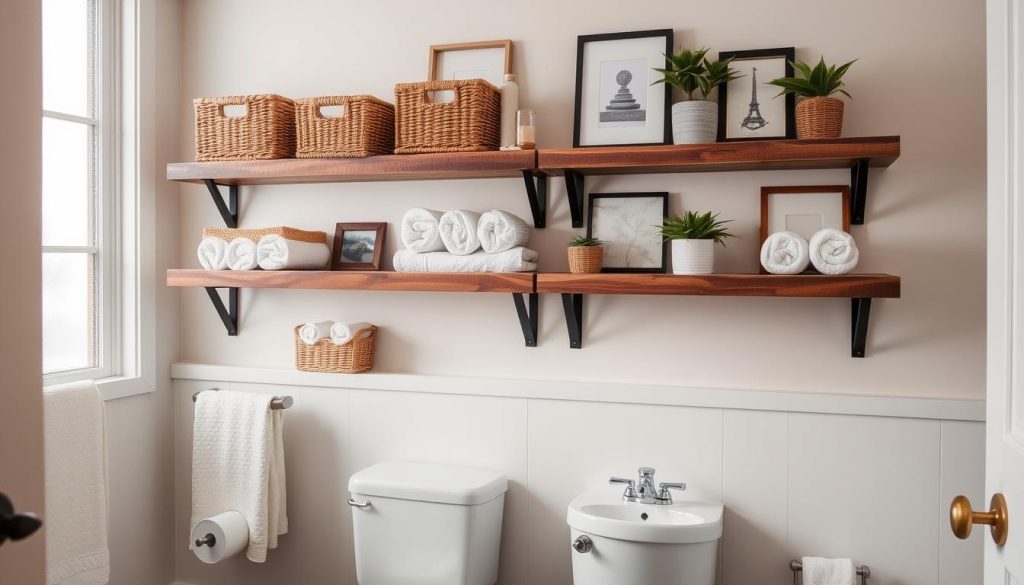 Over-the-toilet shelving ideas