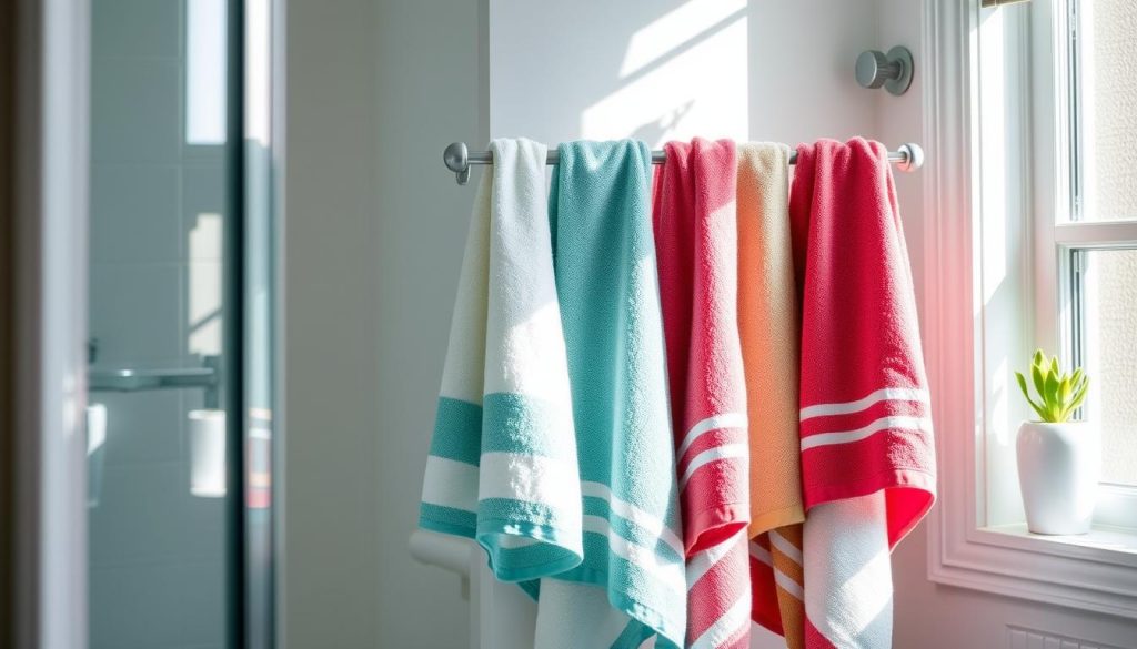 Preventing mildew in bath towels