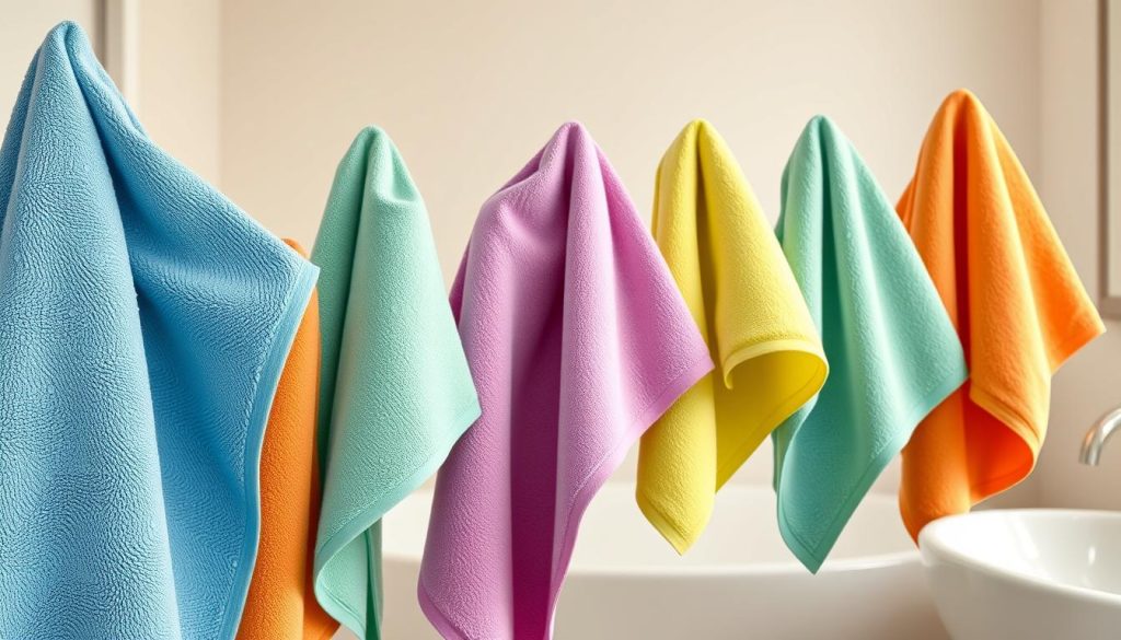 Quick-drying microfiber bath towels