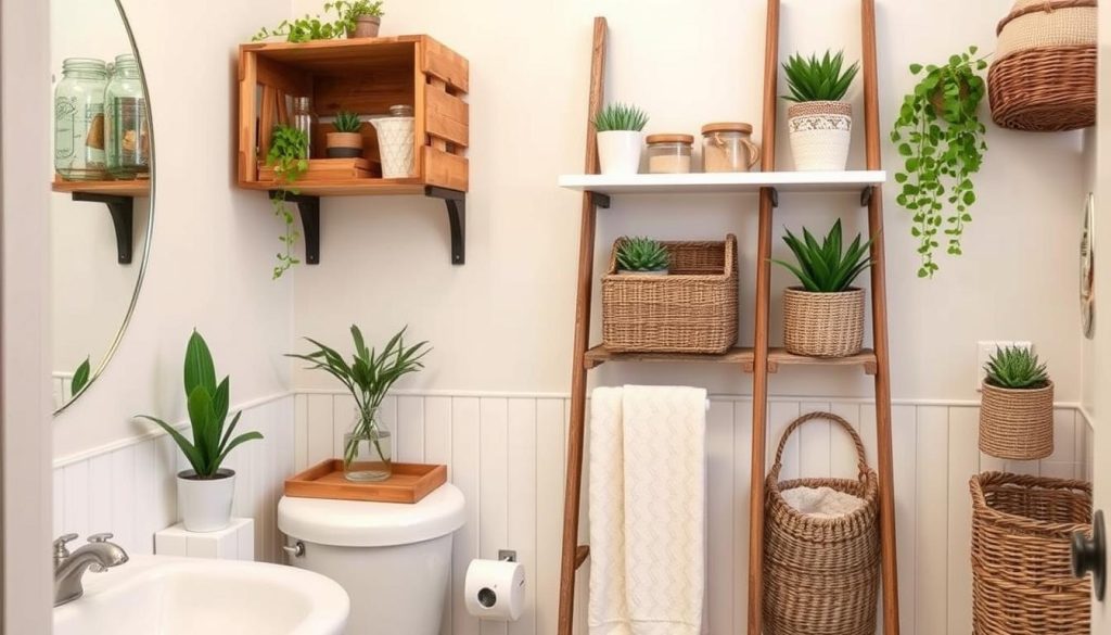 Repurposed storage ideas for bathrooms