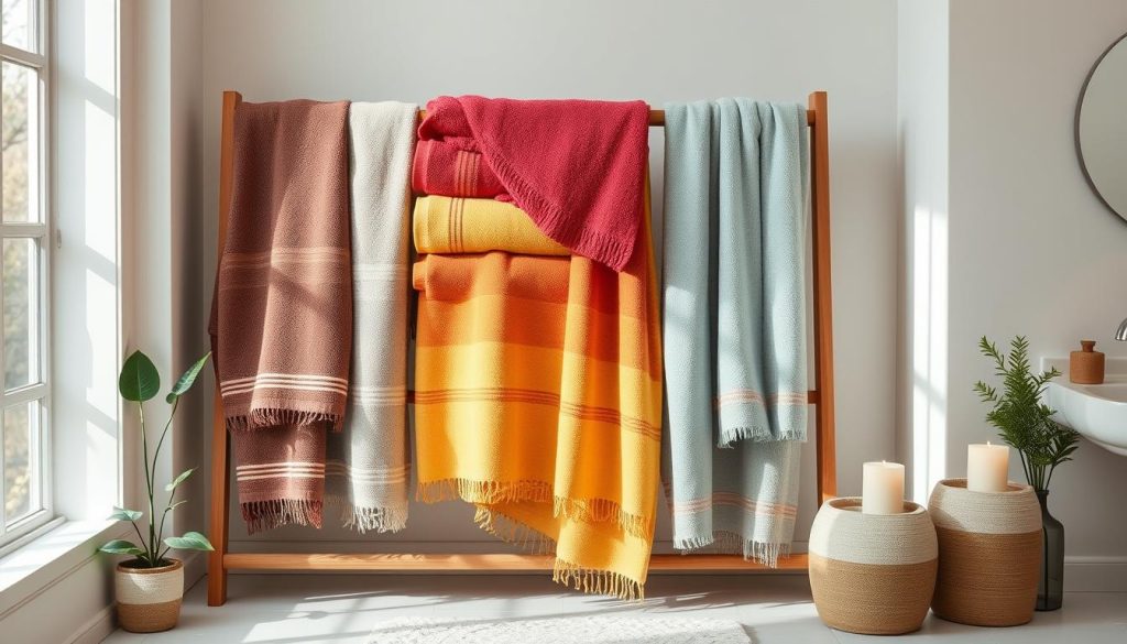 Seasonal bath towel color trends