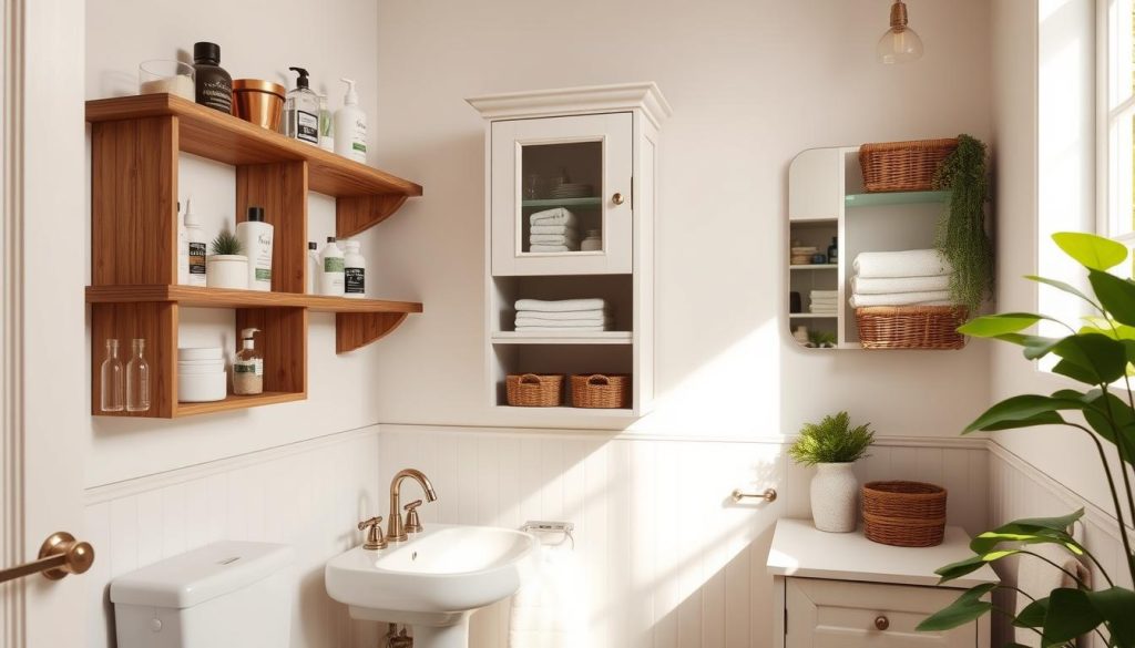 Small bathroom storage solutions