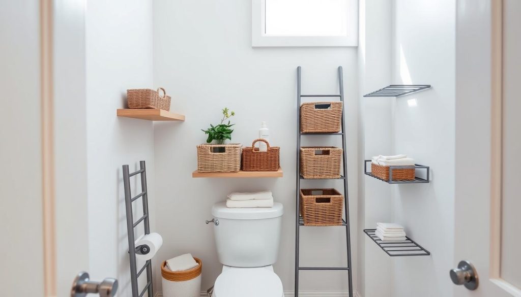 Small bathroom storage solutions