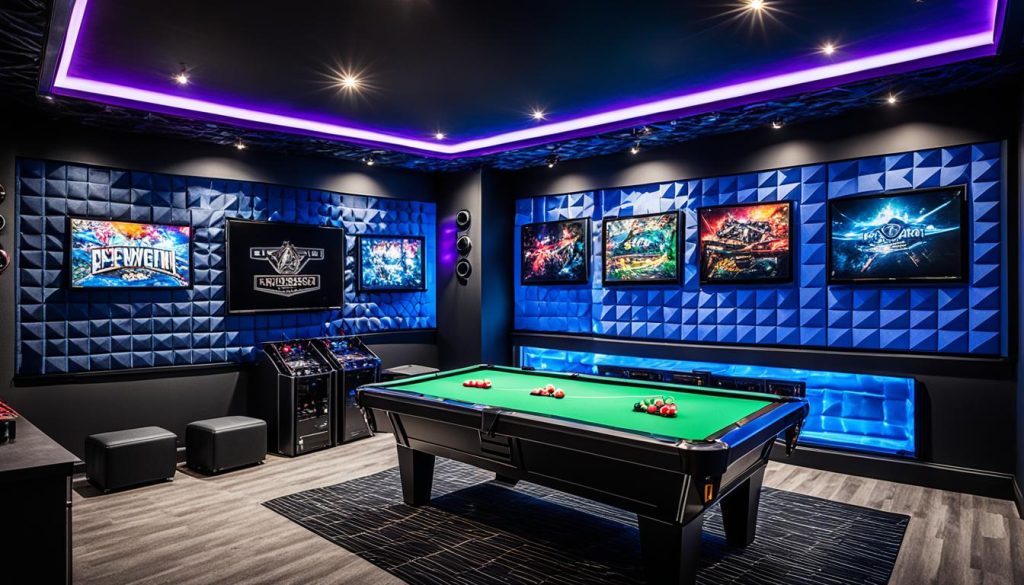 Sound considerations in game room design