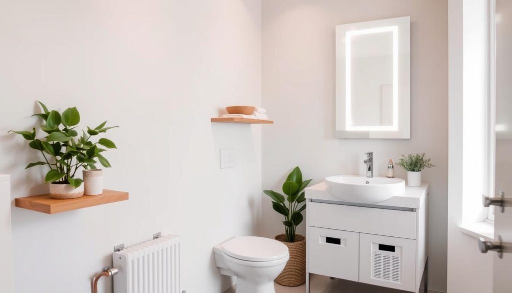 Space-saving bathroom solutions