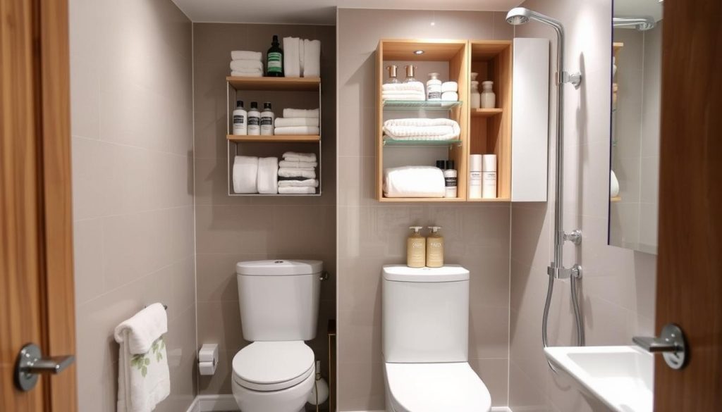 Space-saving bathroom storage solutions