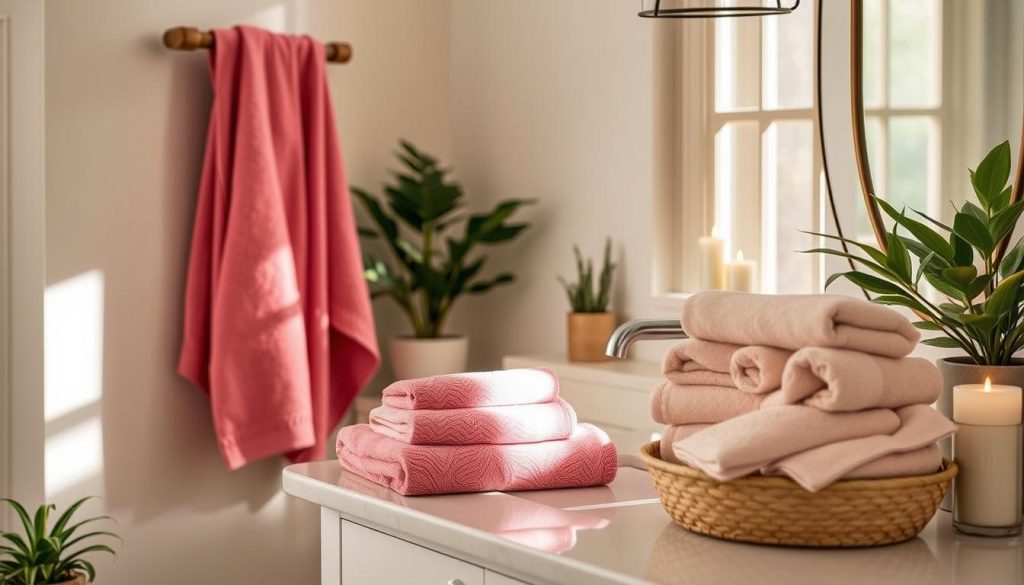 Specialty towels including bath sheets, hand towels, and washcloths