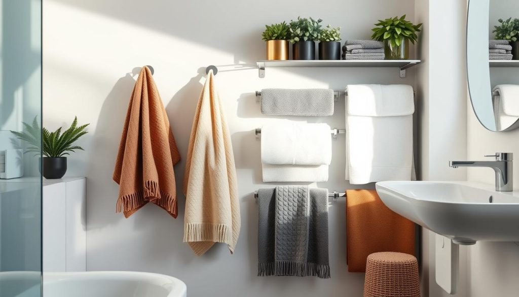 Stylish towel storage