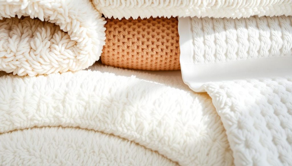 Textile textures in bath towels