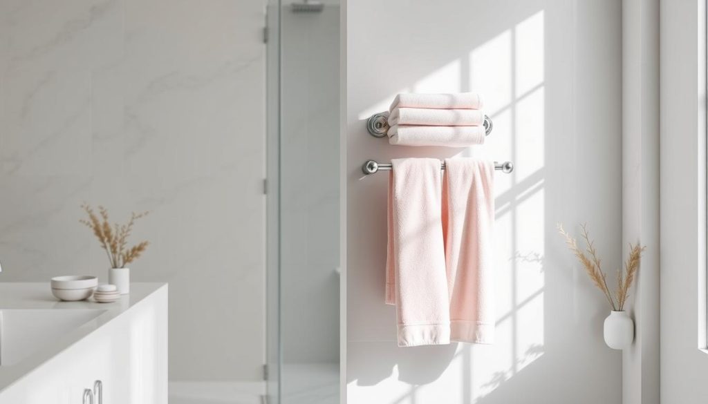 Towel bar placement in bathroom