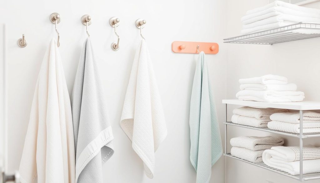 Towel organization for bath towels