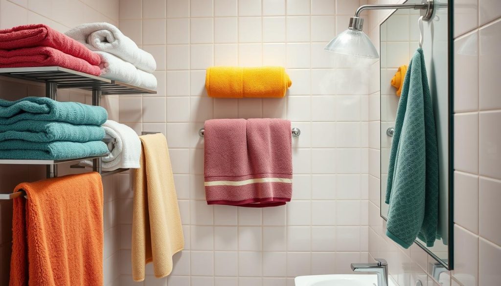 Towel quantity and bathroom organization