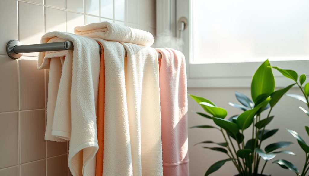 Towel rotation for humidity control